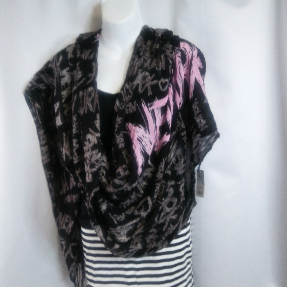 Robin Ruth Scarf With NY Chalk Grafitti